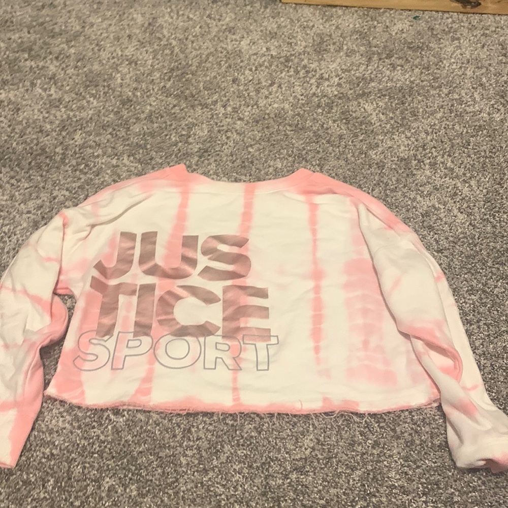 Justice sport crop top sweatshirt